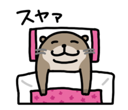 Cute otter sticker sticker #7277949
