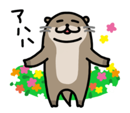 Cute otter sticker sticker #7277960
