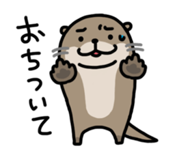 Cute otter sticker sticker #7277962