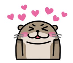 Cute otter sticker sticker #7277965