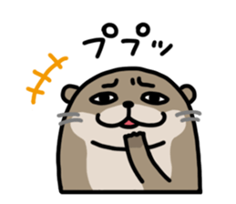 Cute otter sticker sticker #7277966