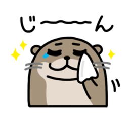 Cute otter sticker sticker #7277973