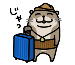 Cute otter sticker sticker #7277975