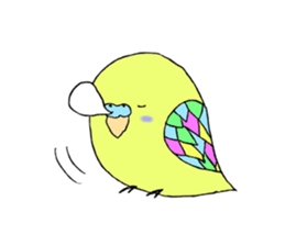 Daily life of parakeets sticker #7278064