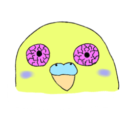 Daily life of parakeets sticker #7278079