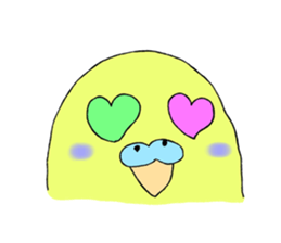 Daily life of parakeets sticker #7278082