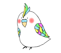 Daily life of parakeets sticker #7278085