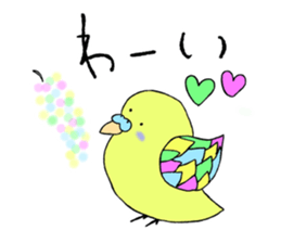 Daily life of parakeets sticker #7278089