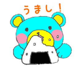 blue bear. sticker #7278182