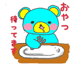 blue bear. sticker #7278183
