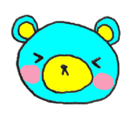 blue bear. sticker #7278204