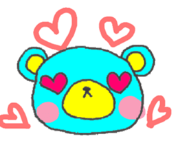 blue bear. sticker #7278205