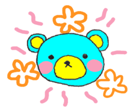 blue bear. sticker #7278206
