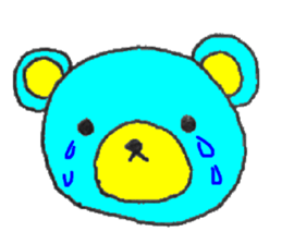 blue bear. sticker #7278207