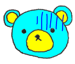 blue bear. sticker #7278208