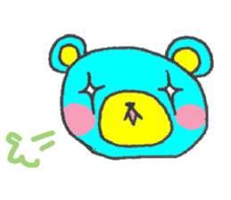 blue bear. sticker #7278209
