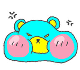 blue bear. sticker #7278210