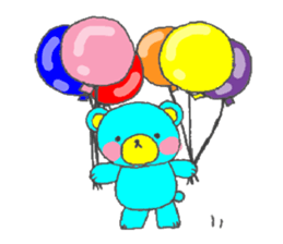 blue bear. sticker #7278211