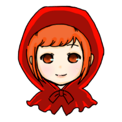 cute sticker of fairy tale