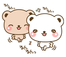 The cute bears sticker #7281800