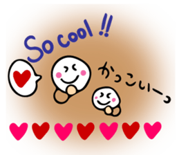 Funny Beans with English and Japanese sticker #7281907