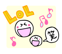 Funny Beans with English and Japanese sticker #7281914