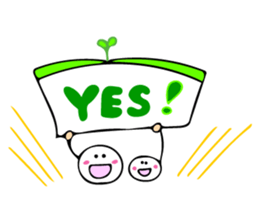 Funny Beans with English and Japanese sticker #7281924