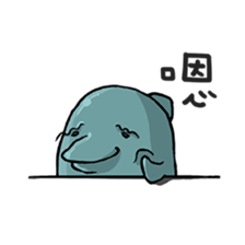Dolphin&Bubble sticker #7282338