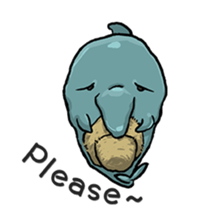 Dolphin&Bubble sticker #7282340