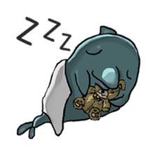 Dolphin&Bubble sticker #7282345