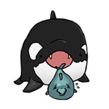 Dolphin&Bubble sticker #7282352