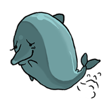 Dolphin&Bubble sticker #7282361