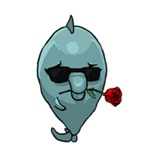 Dolphin&Bubble sticker #7282362