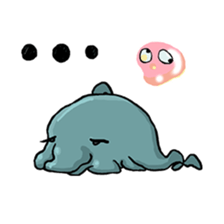 Dolphin&Bubble sticker #7282364