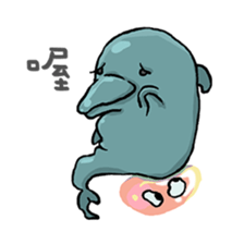 Dolphin&Bubble sticker #7282365