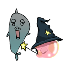 Dolphin&Bubble sticker #7282367