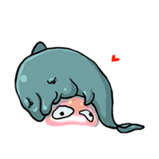 Dolphin&Bubble sticker #7282368