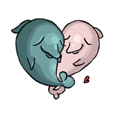 Dolphin&Bubble sticker #7282370