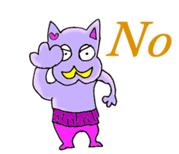 Animal of a yellow mustache sticker #7282461