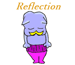 Animal of a yellow mustache sticker #7282464