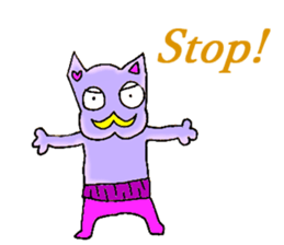 Animal of a yellow mustache sticker #7282465