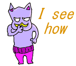 Animal of a yellow mustache sticker #7282466