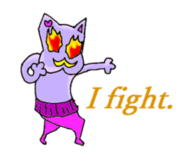 Animal of a yellow mustache sticker #7282470