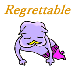 Animal of a yellow mustache sticker #7282484