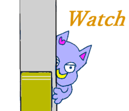 Animal of a yellow mustache sticker #7282487