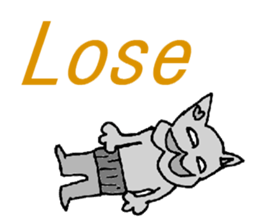 Animal of a yellow mustache sticker #7282494