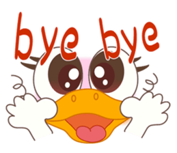 Smiley of a duck sticker #7282613