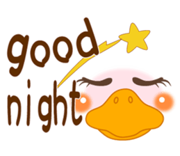 Smiley of a duck sticker #7282615