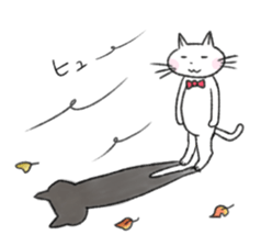 A snow white pretty kitten sticker sticker #7282671