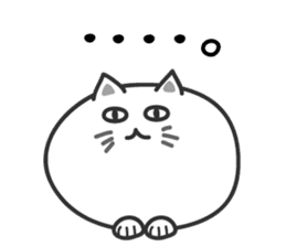 big ball cat sticker #7282736